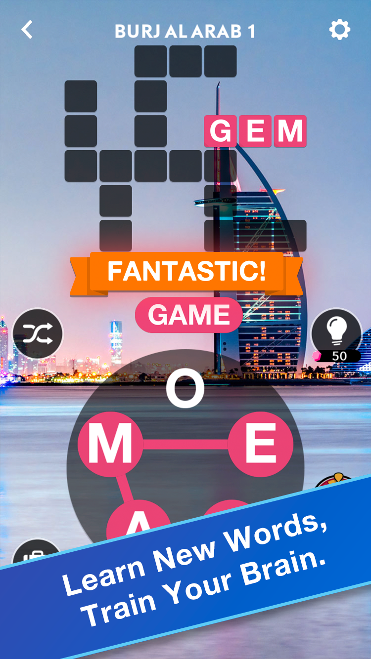 Cuplikan Layar Game Word Connect Puzzle - Word Travel
