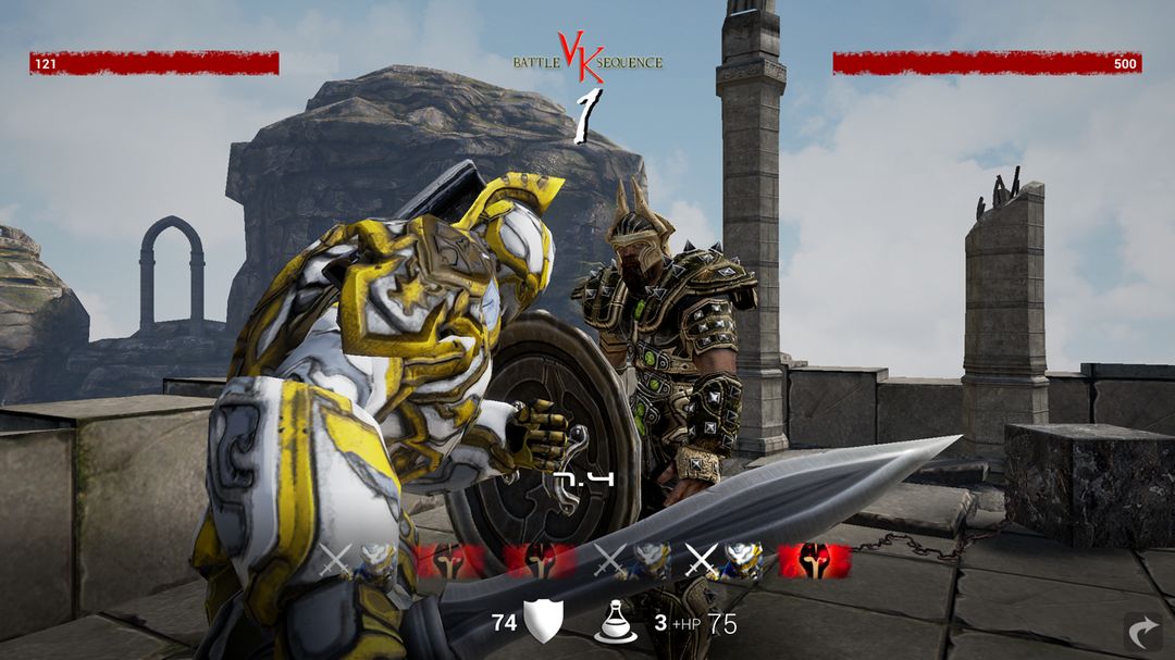Screenshot of Victorious Knight