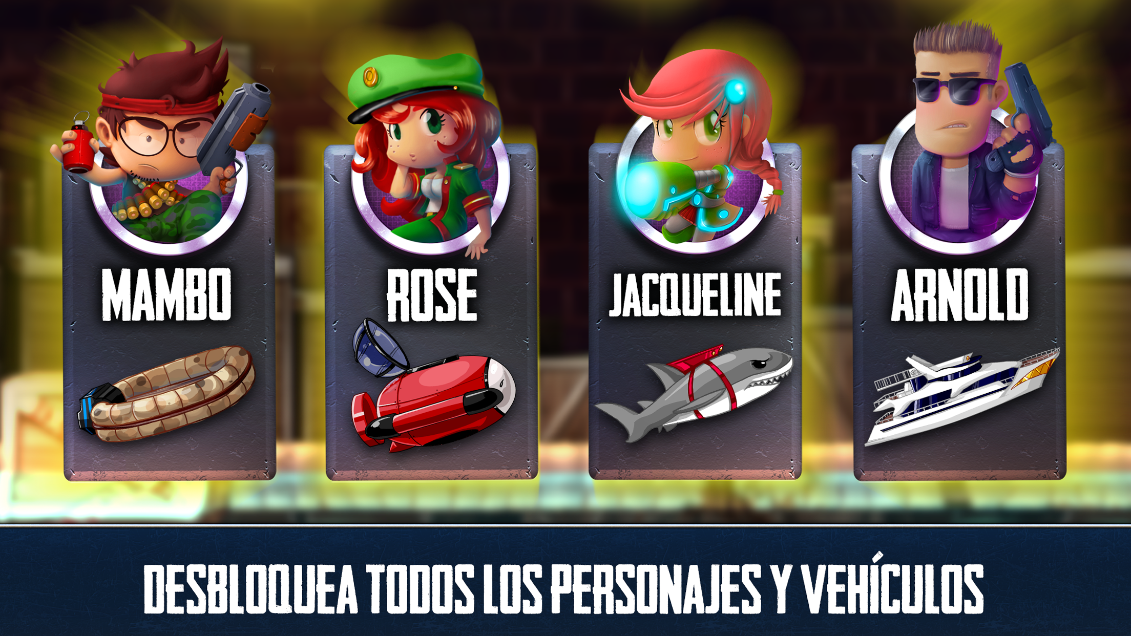 Captura de Pantalla del Juego Ramboat - Offline Action Game