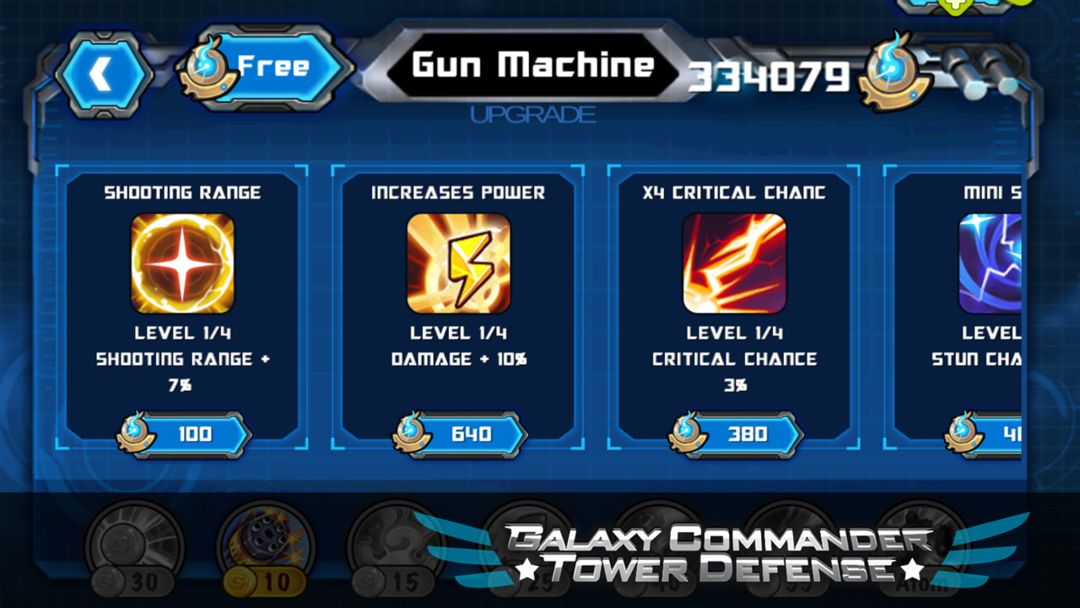 Screenshot of Galaxy Commander Tower defense