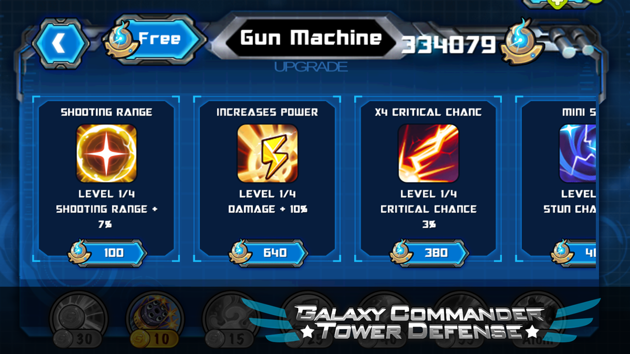 Galaxy Commander Tower defense ภาพหน้าจอเกม