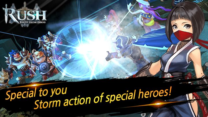 RUSH : Rise up special heroes screenshot game