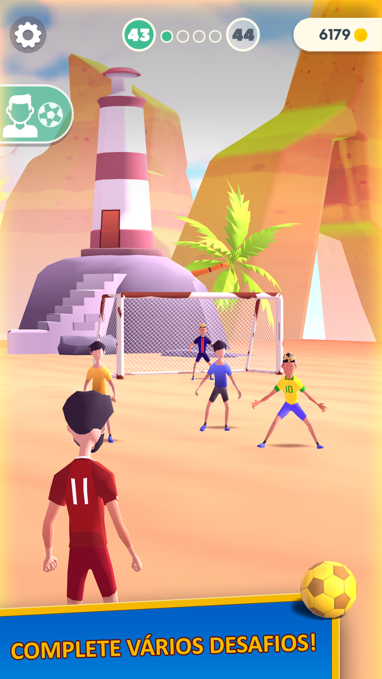 Captura de Tela do Jogo Flick Goal!