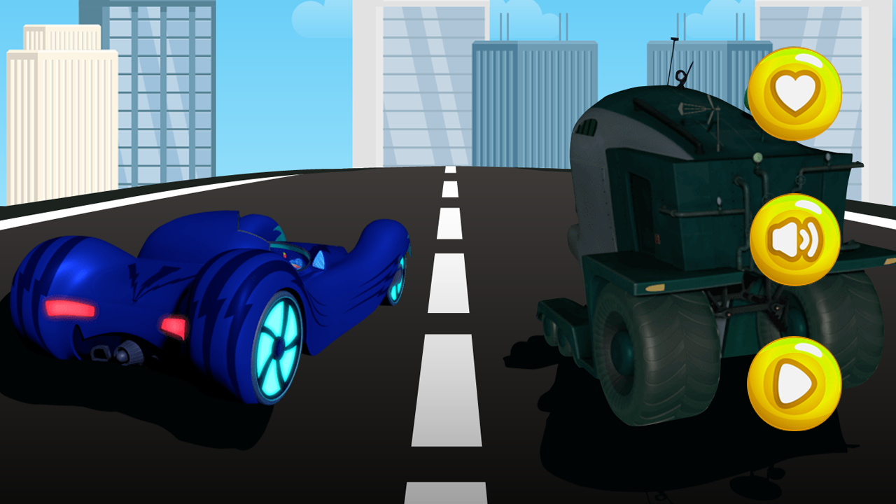 Pj vs Romeo Masks Racing Game Screenshot