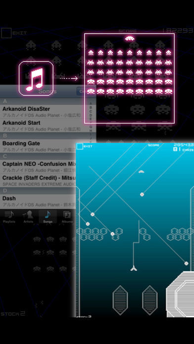 Screenshot of Space Invaders Infinity Gene