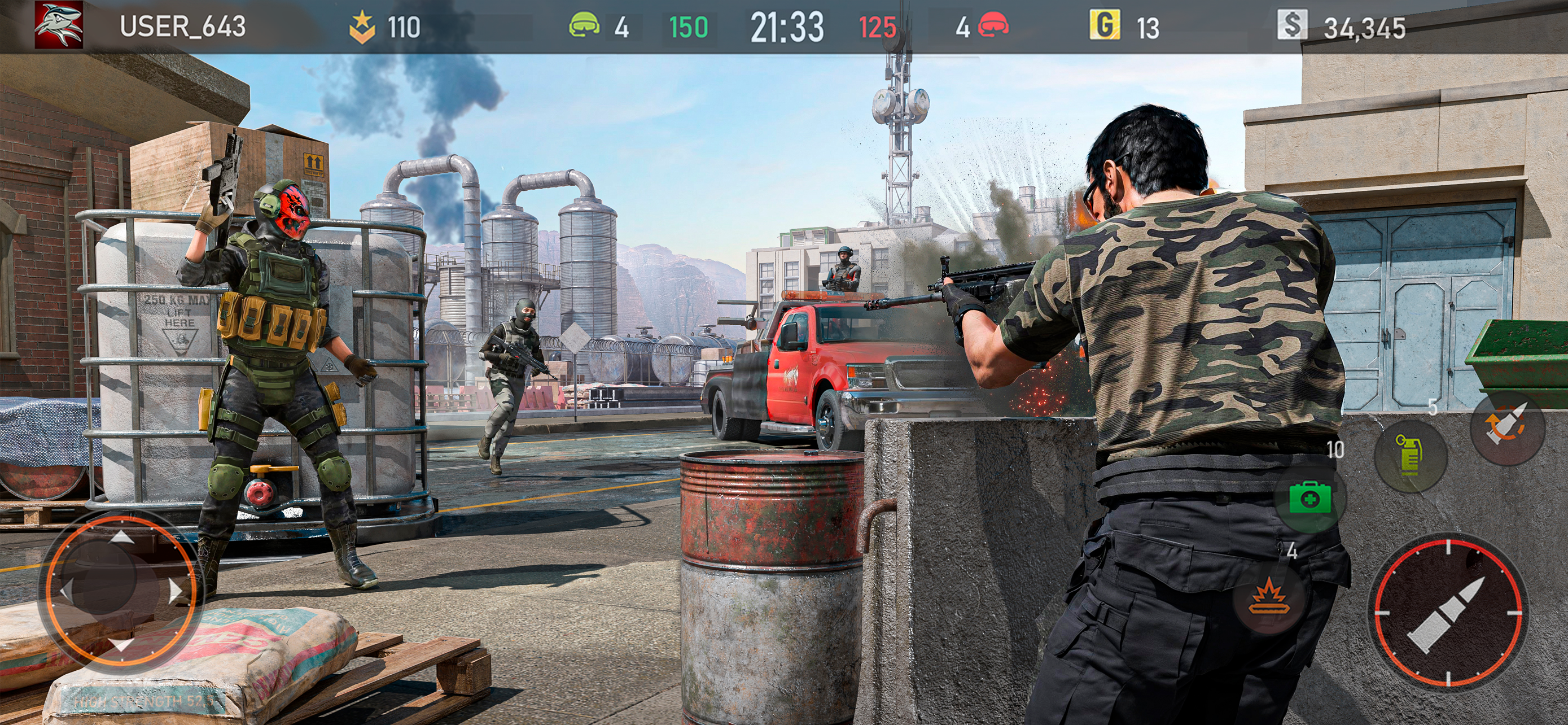 Striker Zone: Gun Shooting FPS ภาพหน้าจอเกม