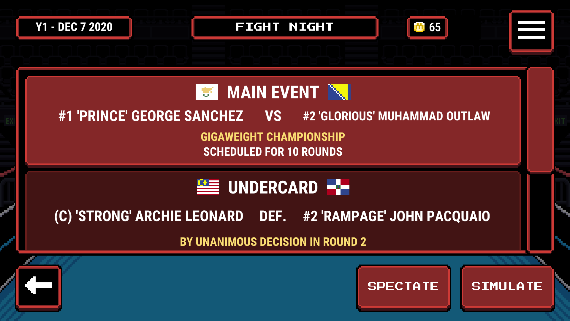 Prizefighters 2 ภาพหน้าจอเกม