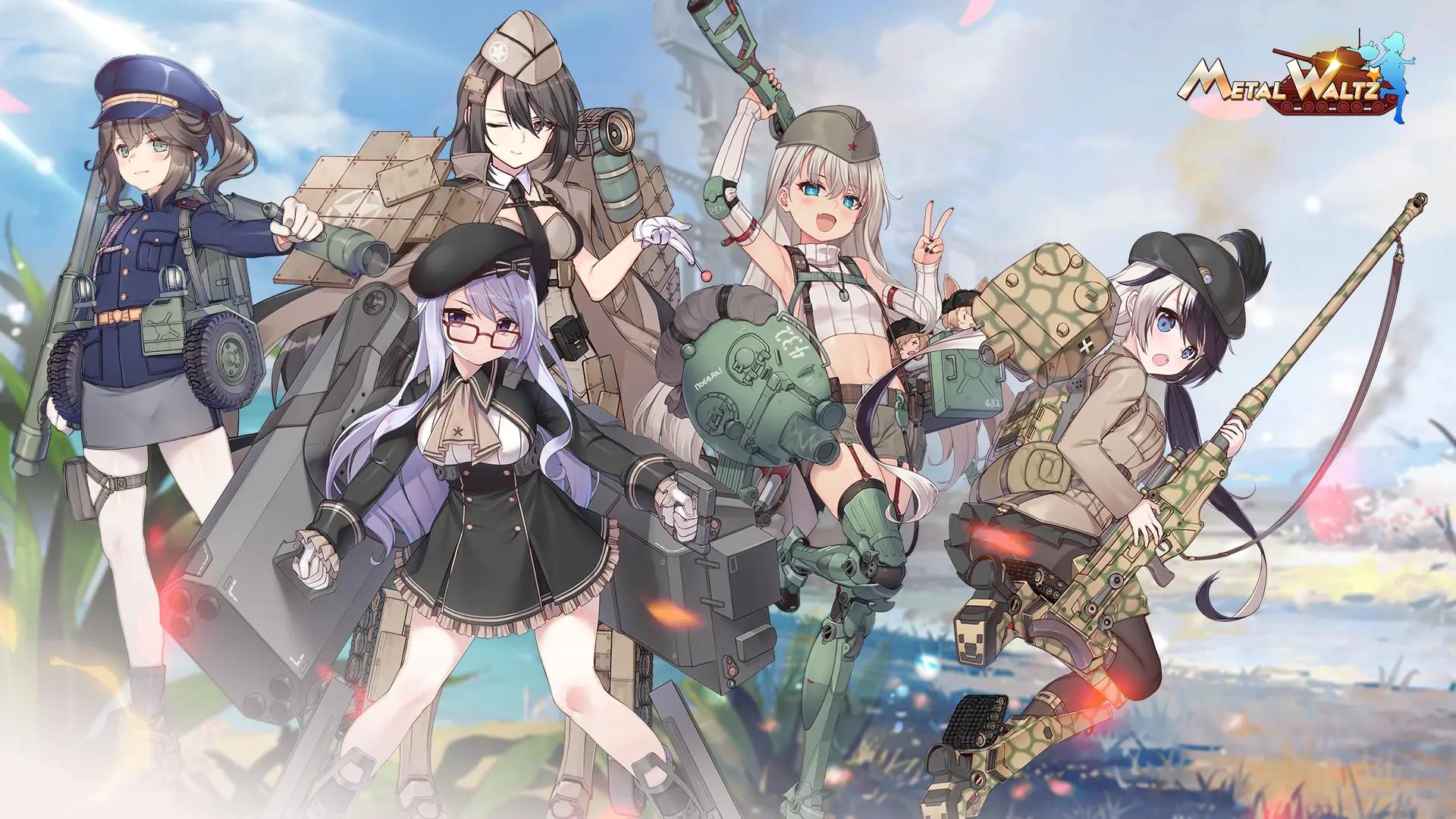 Banner of Metal Waltz: Gadis tank anime 1.8