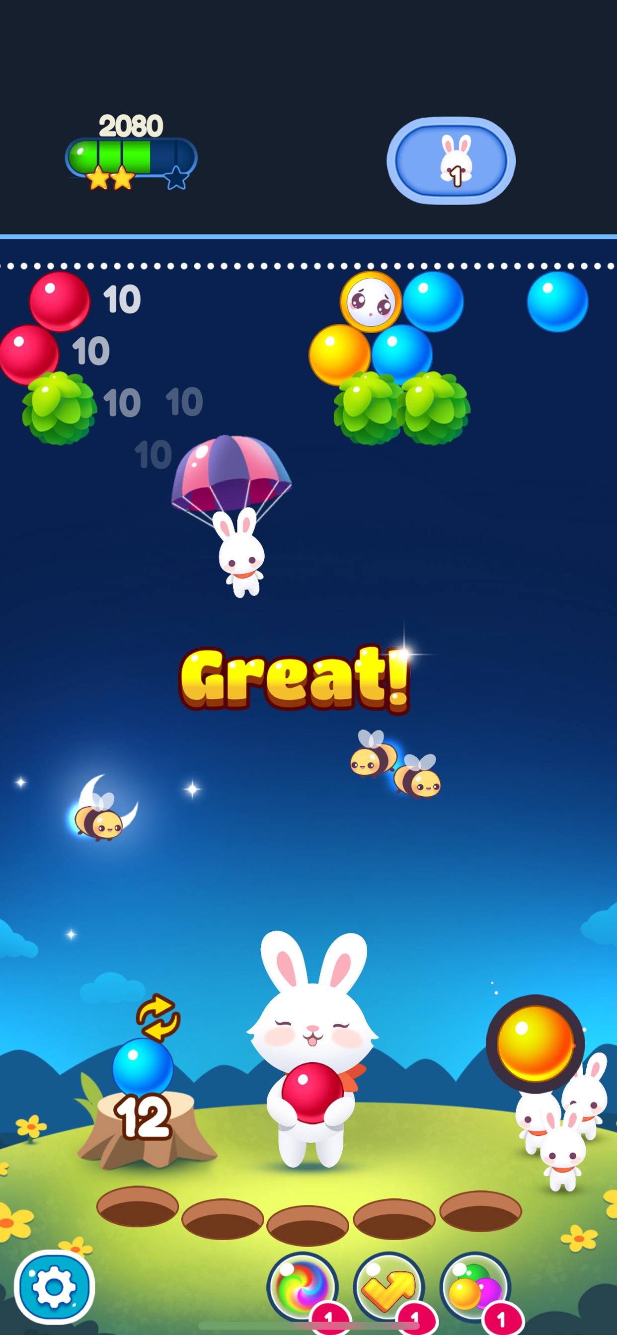 Bubble Bunny - Bubbles Shooter Game Screenshot