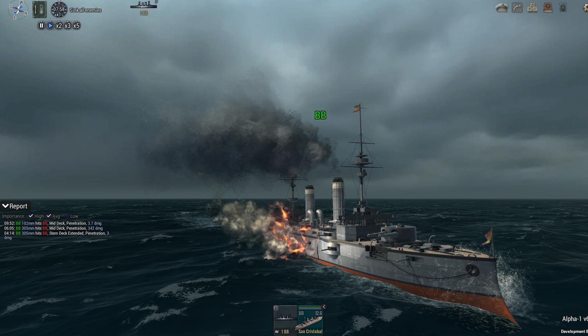 Ultimate Admiral: Dreadnoughts Game Screenshot