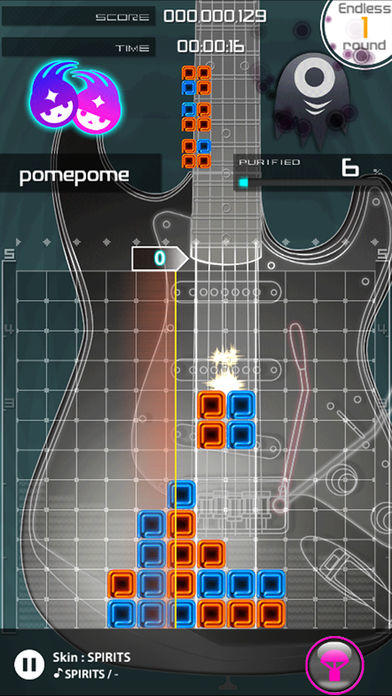 LUMINES PUZZLE AND MUSIC 게임 스크린샷