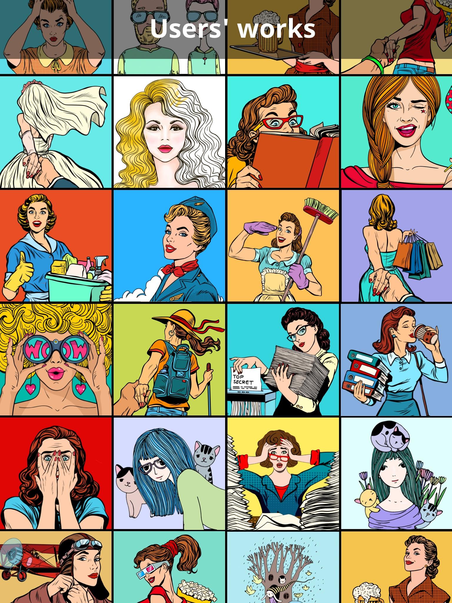 Captura de Tela do Jogo Girls Coloring Book