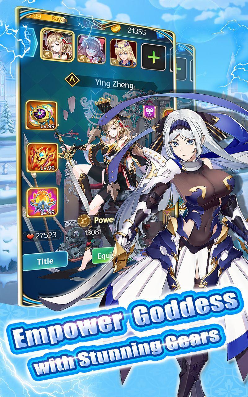 Sensual Goddess: Idle Battle Arena 遊戲截圖