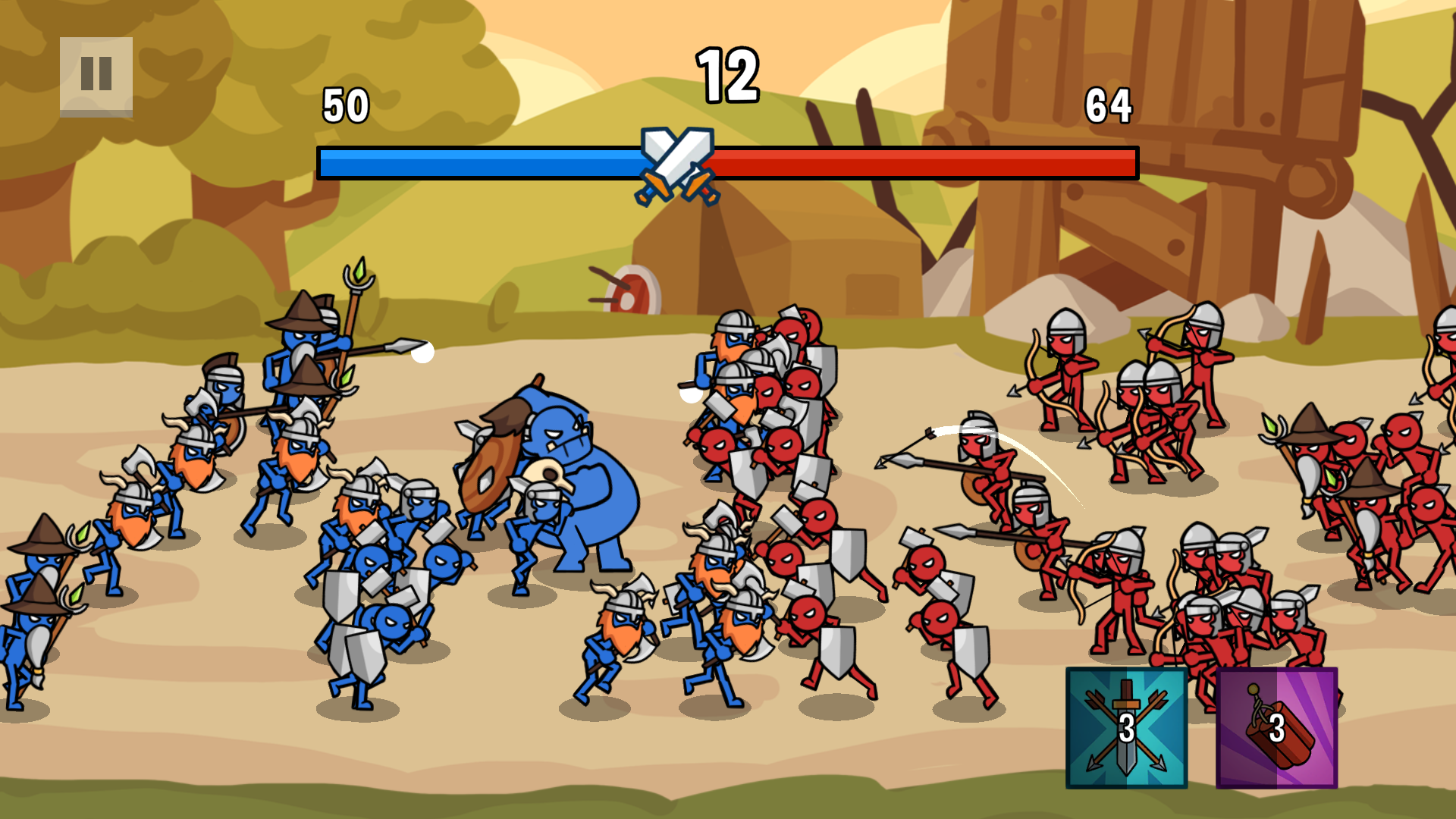 Screenshot 1 of Stick Battle: Guerra di legioni 2.7.4