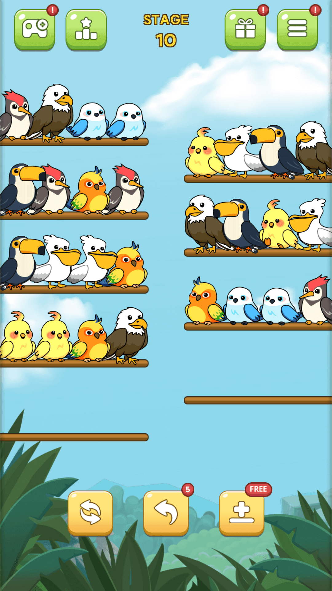 バードソートクエスト ゲームのスクリーンショット