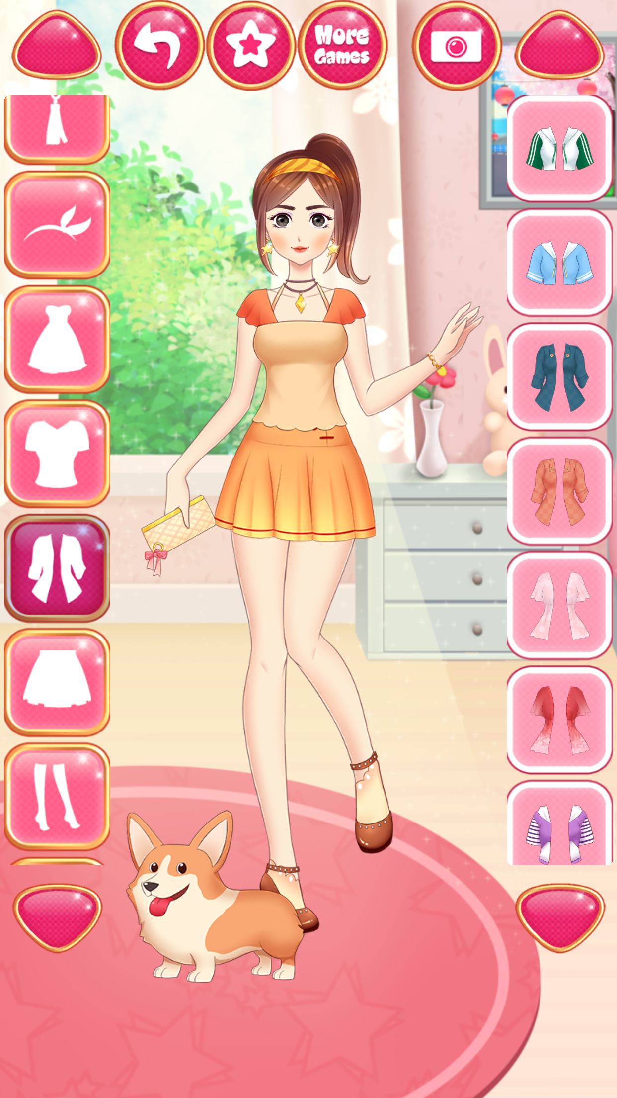 Anime Girls Dress up Games Game Screenshot