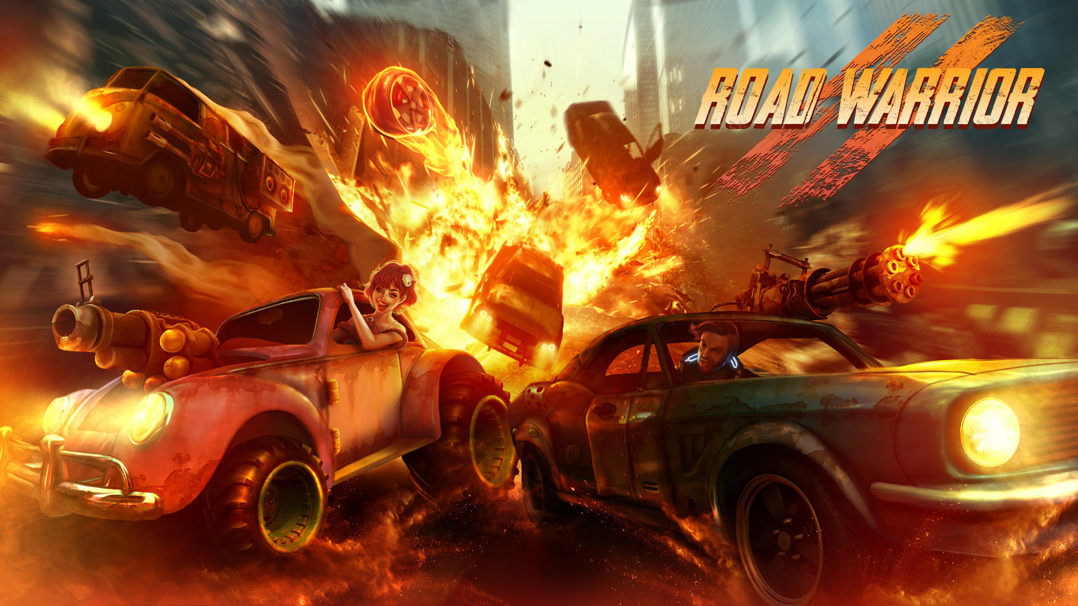 Banner of Road Warrior: Nitro Car Battle 