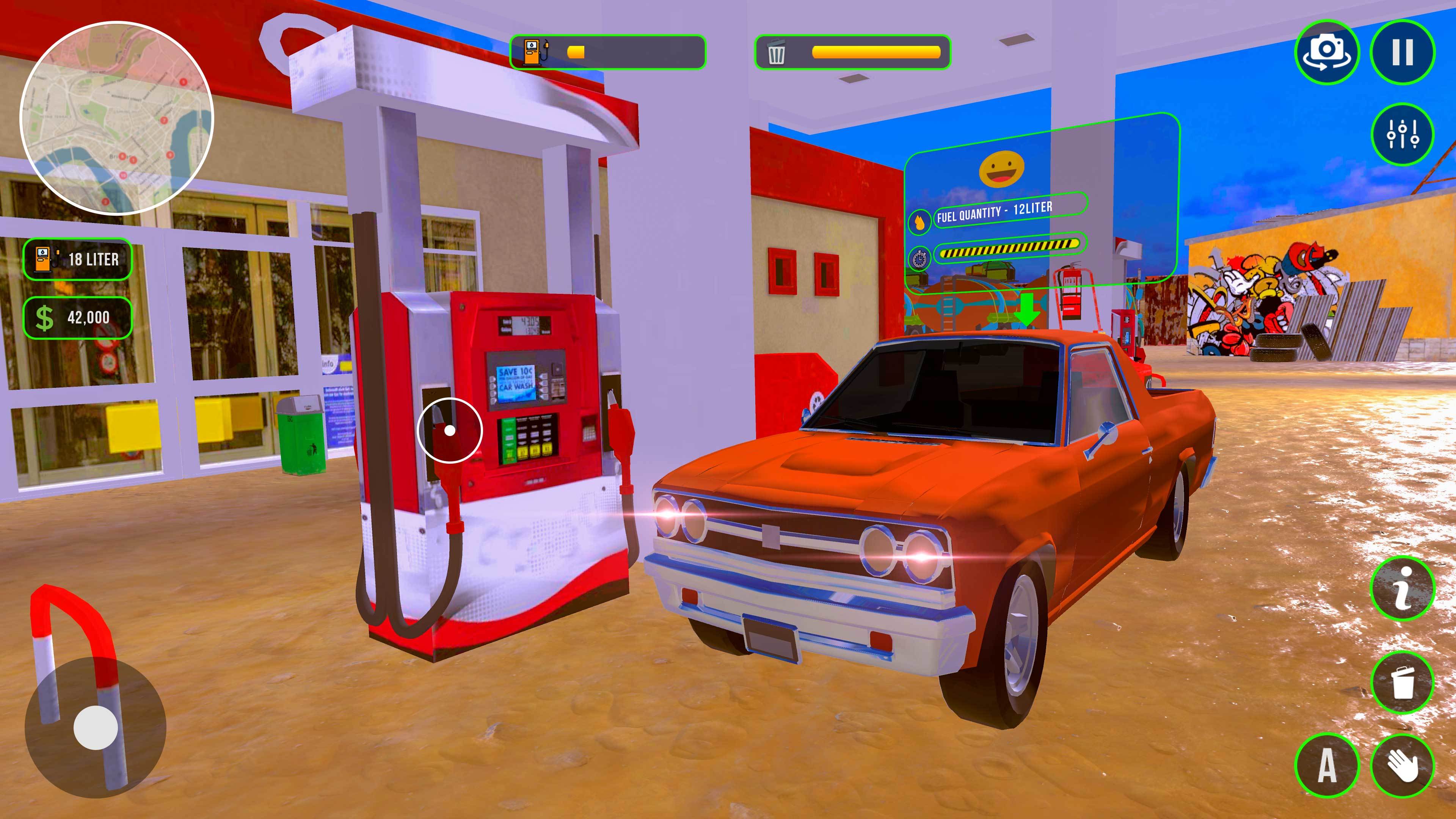 Gas Station Junkyard Simulator Game Screenshot