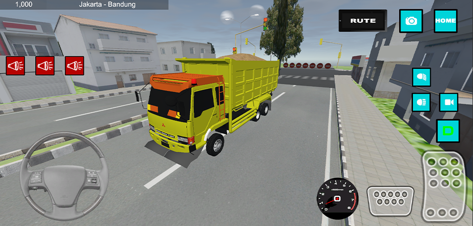 Captura de Tela do Jogo truck dump tambang simulator