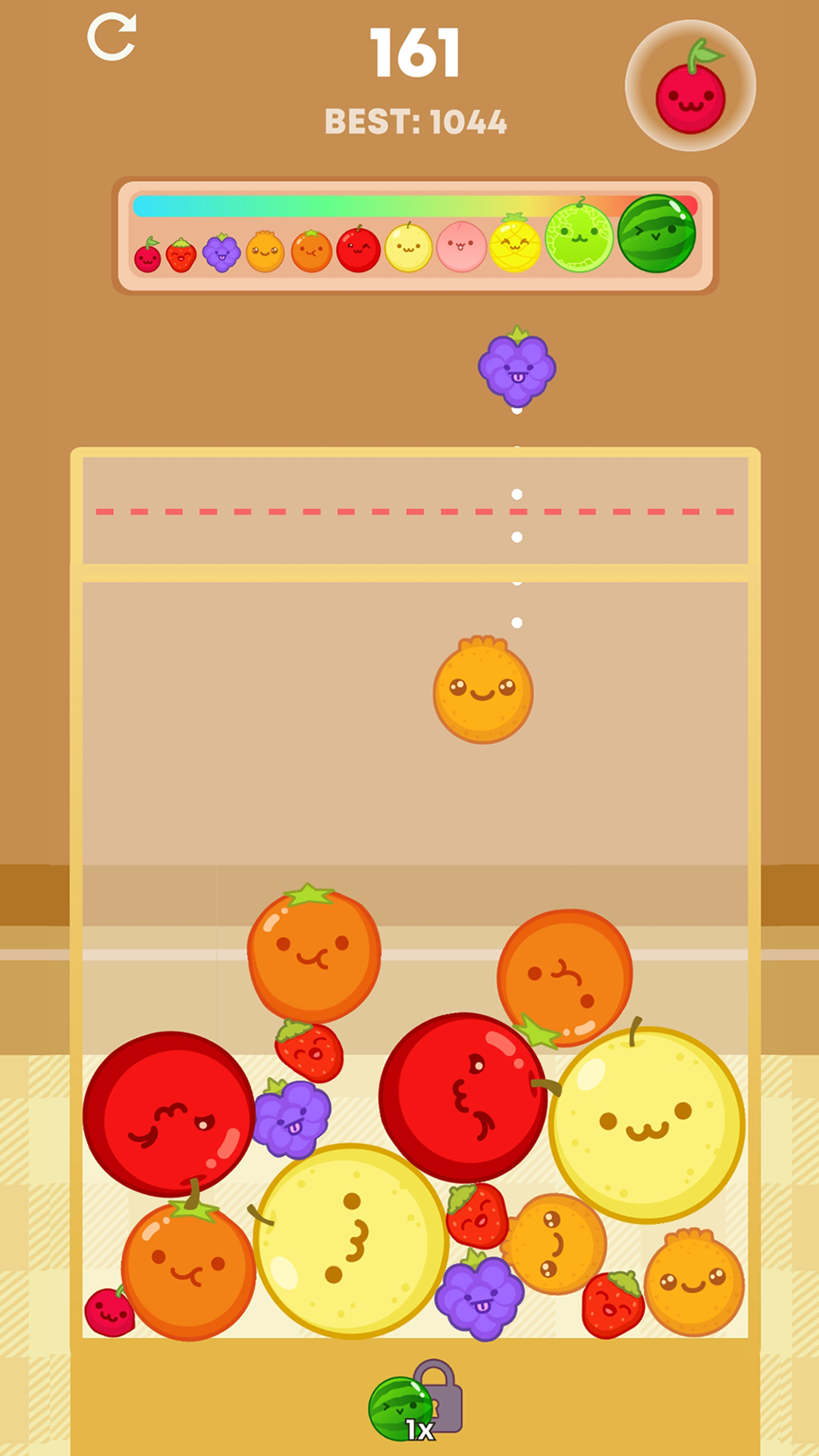 Suika Watermelon Merge Game Screenshot