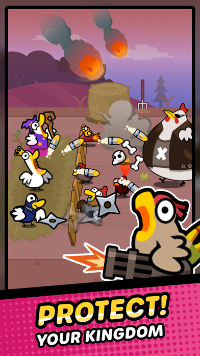 Duck vs Chicken Merge Defence Game Screenshot