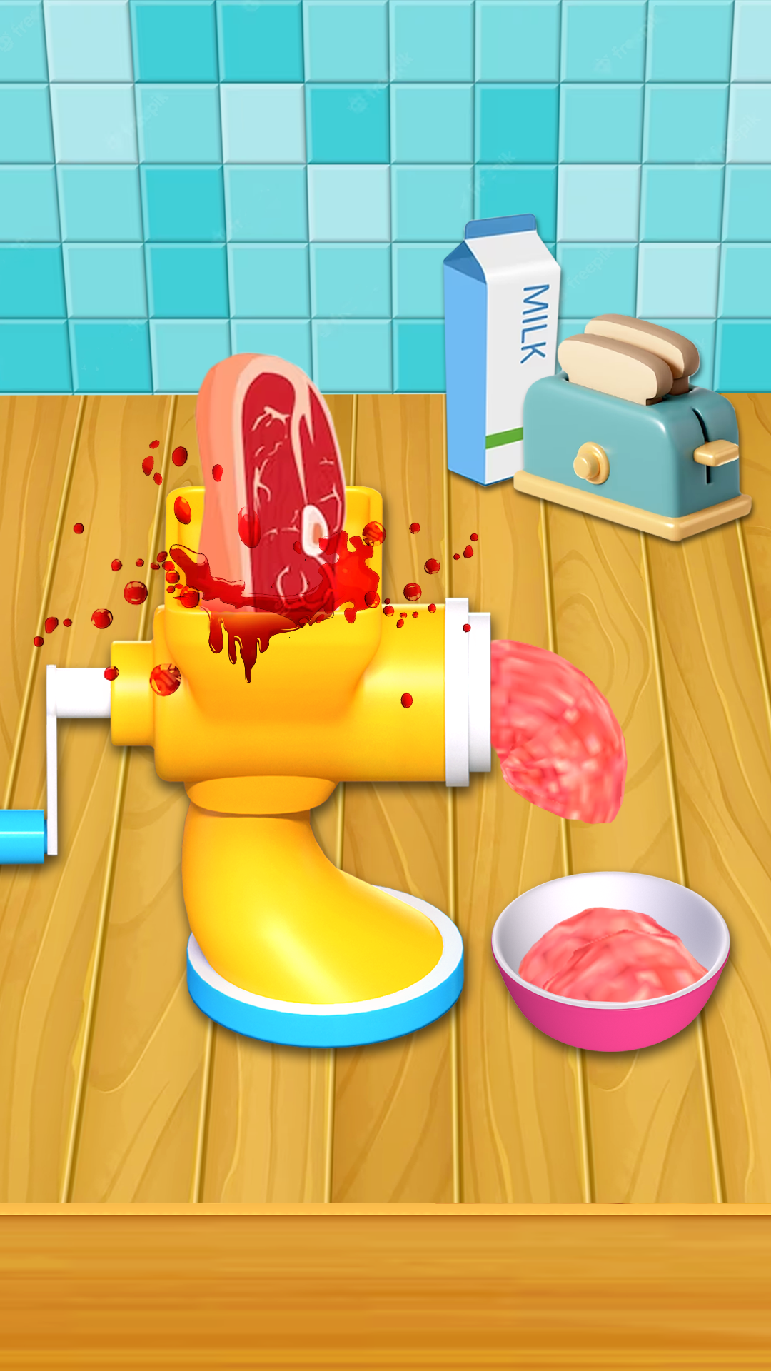 Screenshot of Grimaces Cake: Baking ASMR