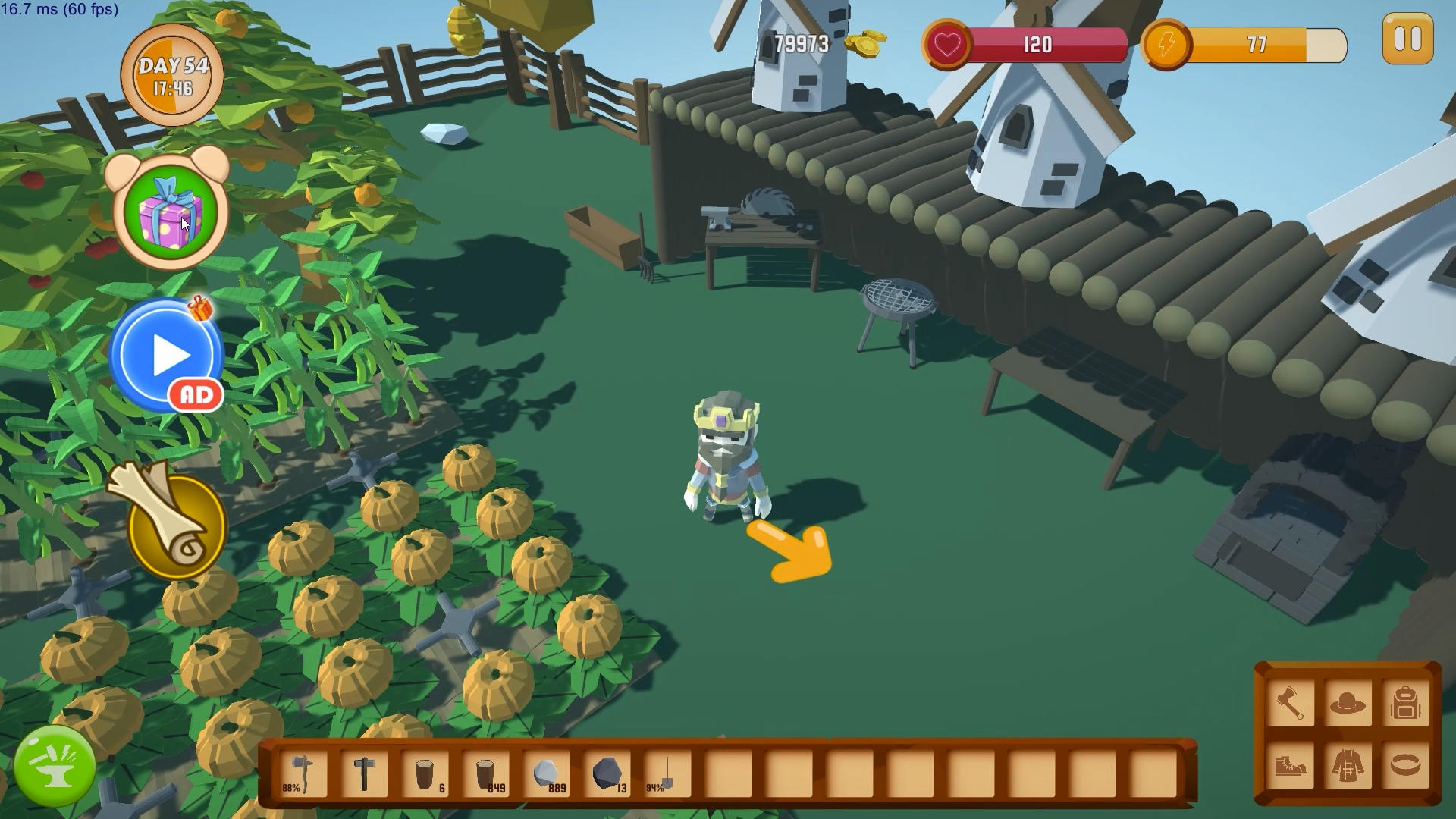 Screenshot 1 of タイトル：ファーマー：成長するファームゲーム-究極の3D農業 0.1
