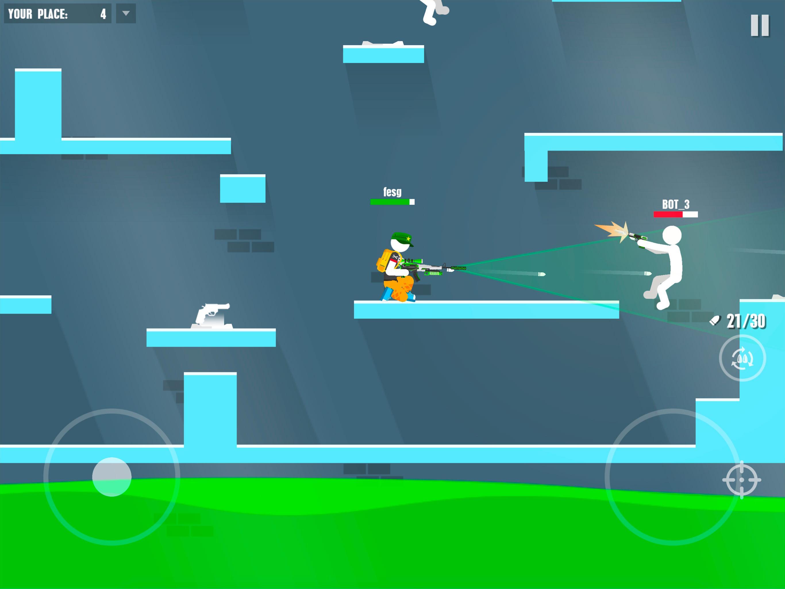 Stickman Battles: Online Shoot ภาพหน้าจอเกม
