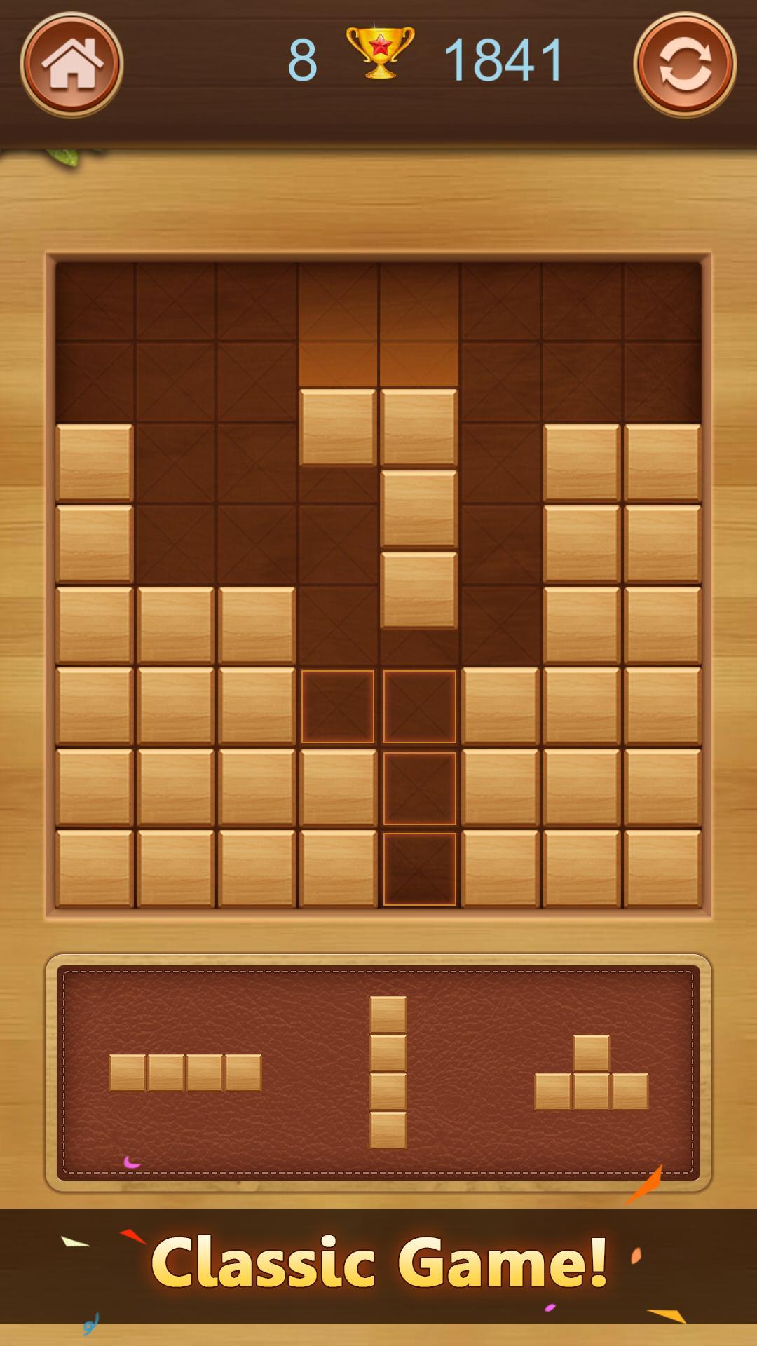 Wood Block Puzzle Game Screenshot