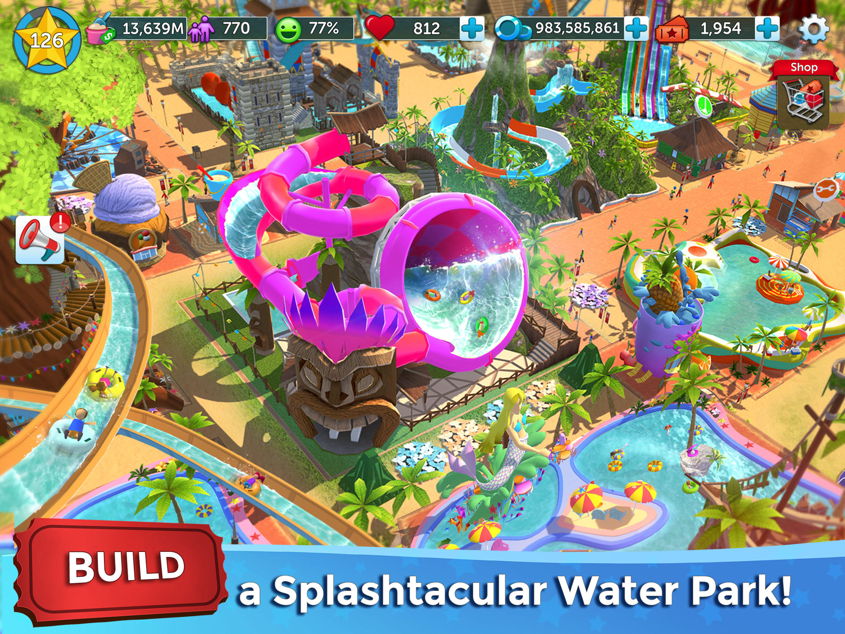 RollerCoaster Tycoon NETFLIX Game Screenshot