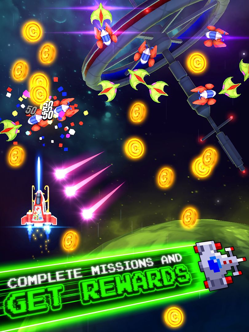 Screenshot of Galaga Wars