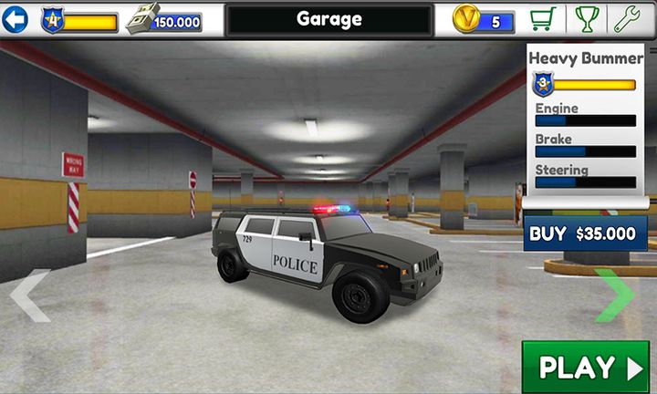 Screenshot 1 of Polizei Parken 3D 2 Erweiterte 1.5