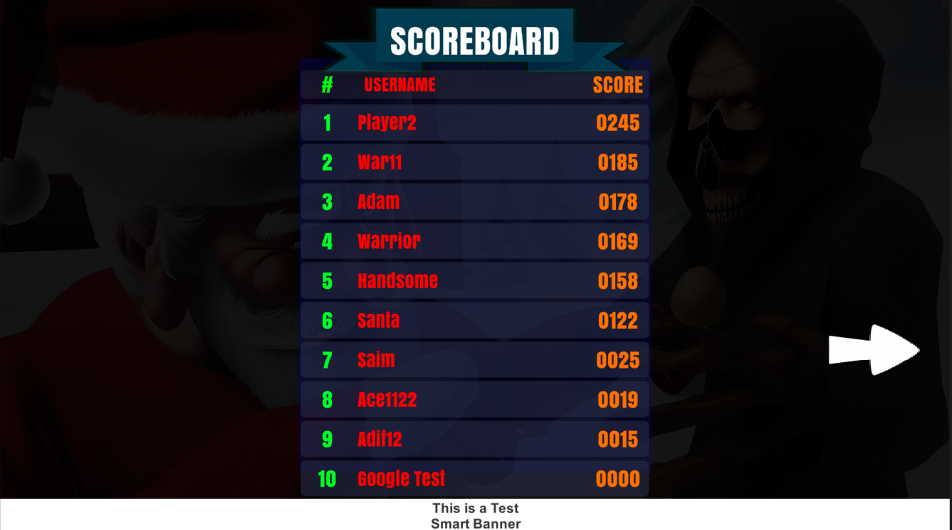 Скриншот игры Santa War