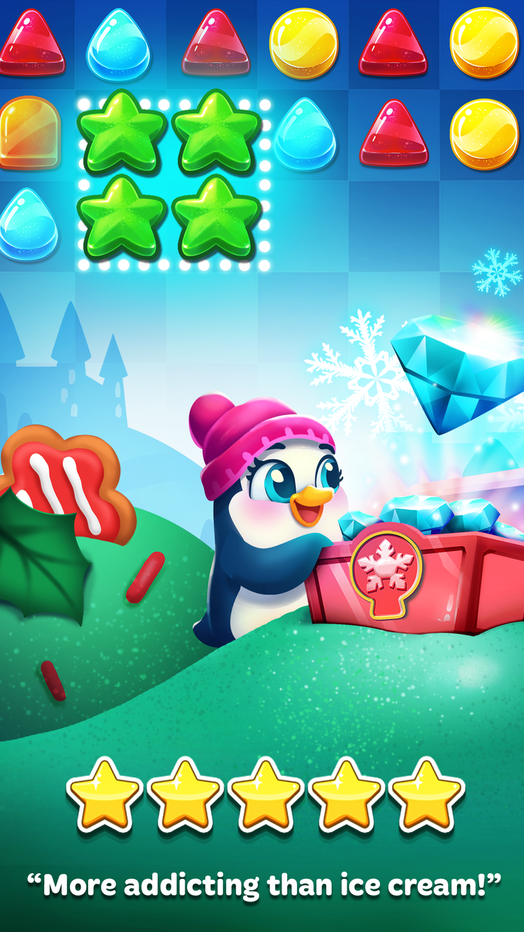 Frozen Frenzy Mania – Match 3 ภาพหน้าจอเกม