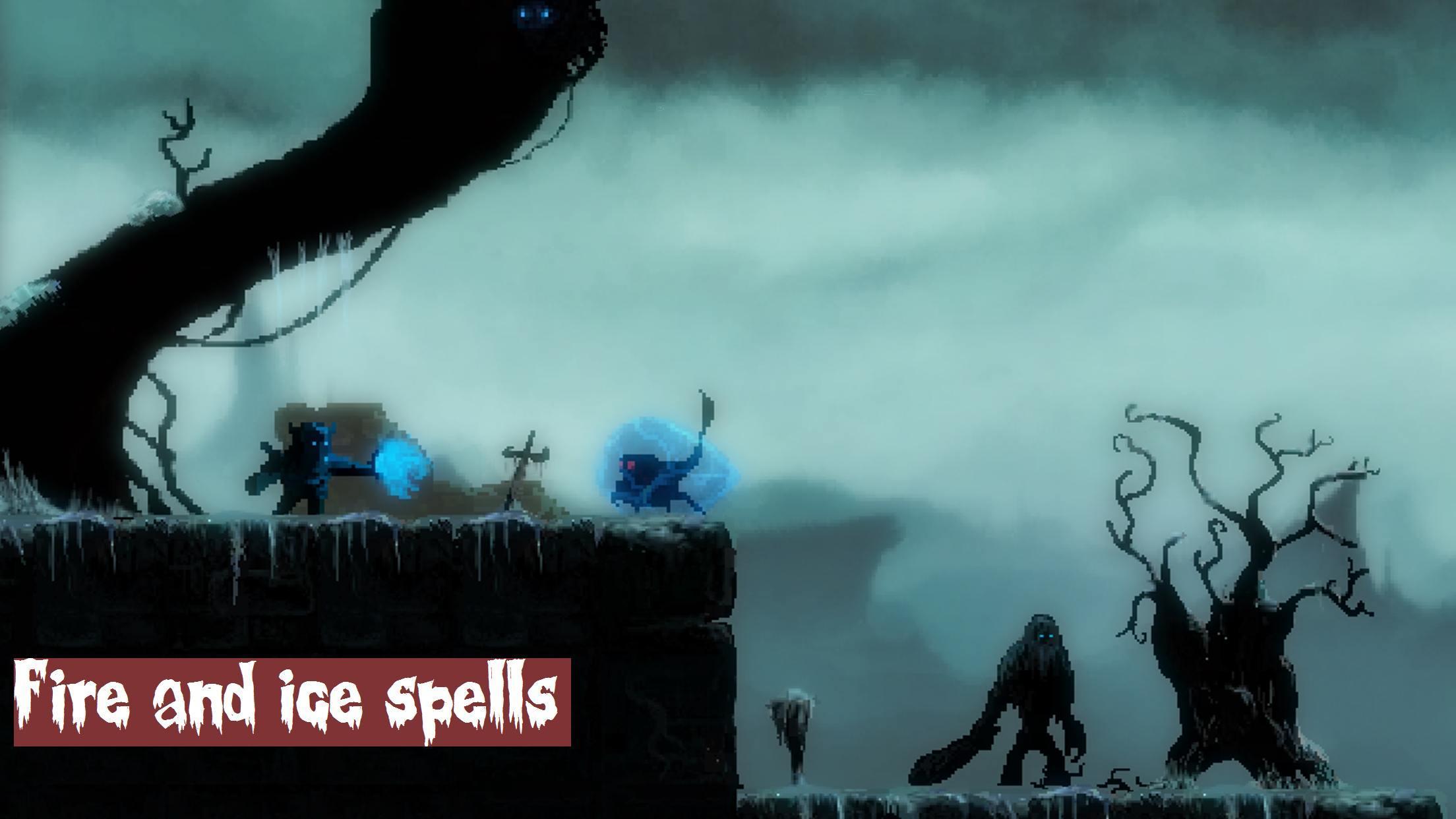 Mahluk: Dark demon - Retro horror platformer Game Screenshot