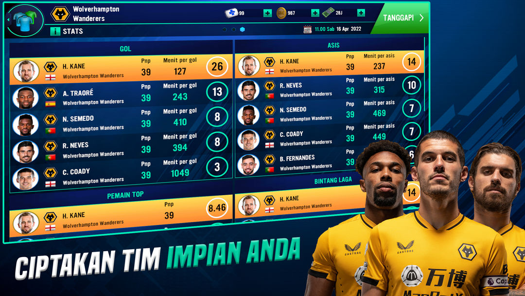 Soccer Manager 2022- Sepak Bola Berlisensi FIFPRO screenshot game
