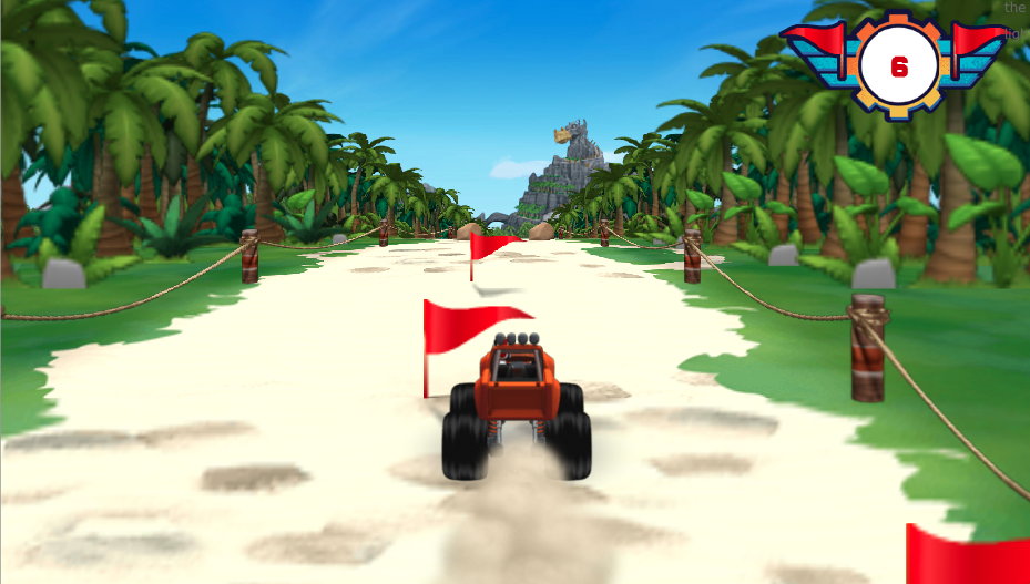 Blaze Dragon Island Race Pro ゲームのスクリーンショット