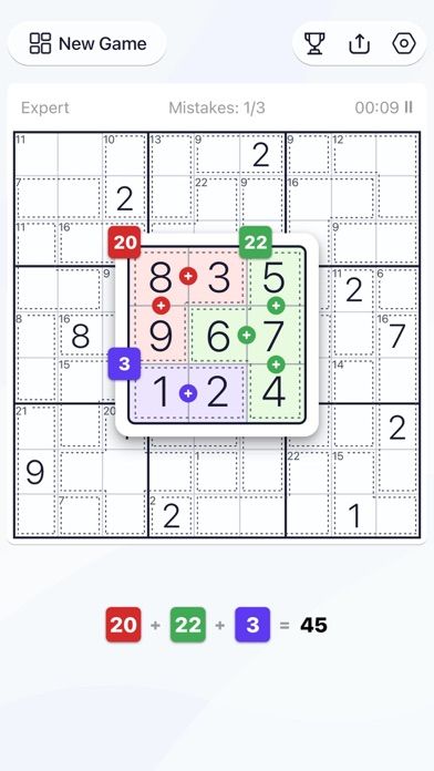 Screenshot of Killer Sudoku - Puzzle Games