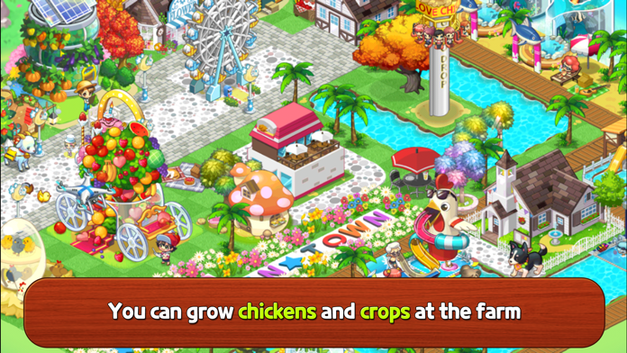 Happy Chicken Town Game Screenshot