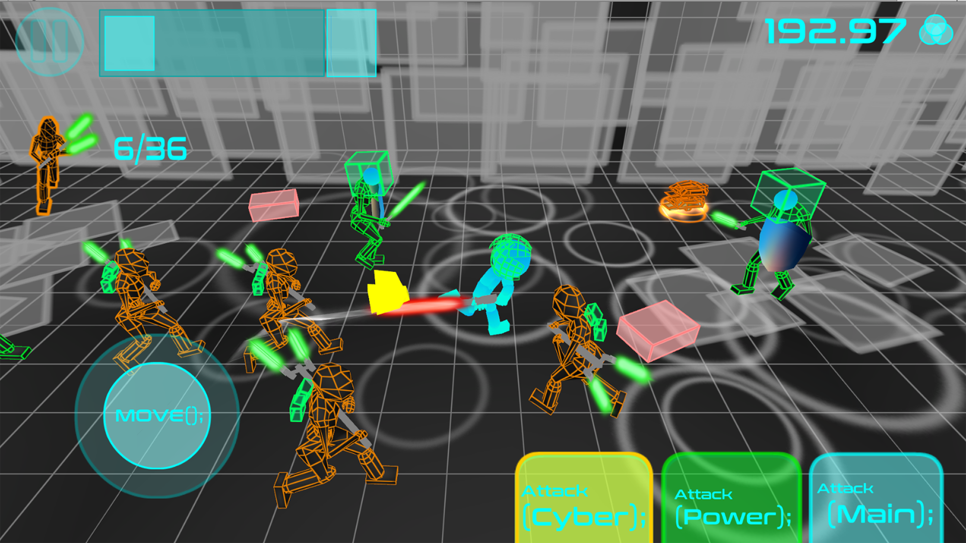 Stickman Neon Sword Fighting Game Screenshot