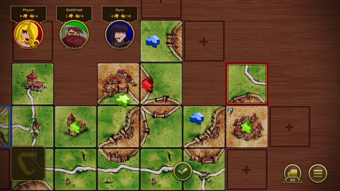 Cuplikan Layar Game Carcassonne