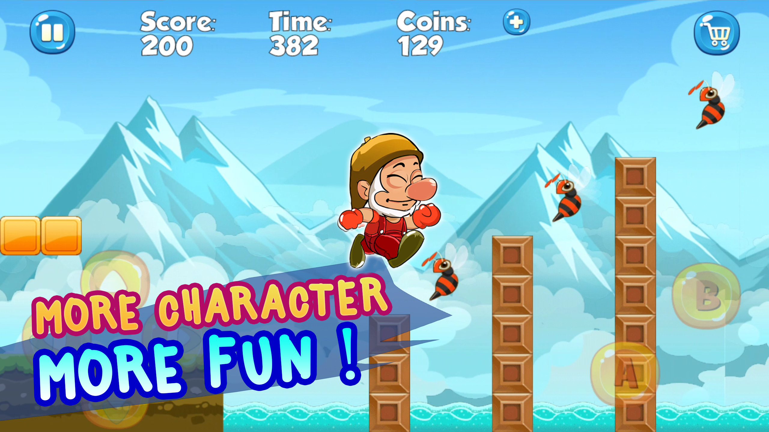 Super Dwarf Adventure in Jungle World Game Screenshot