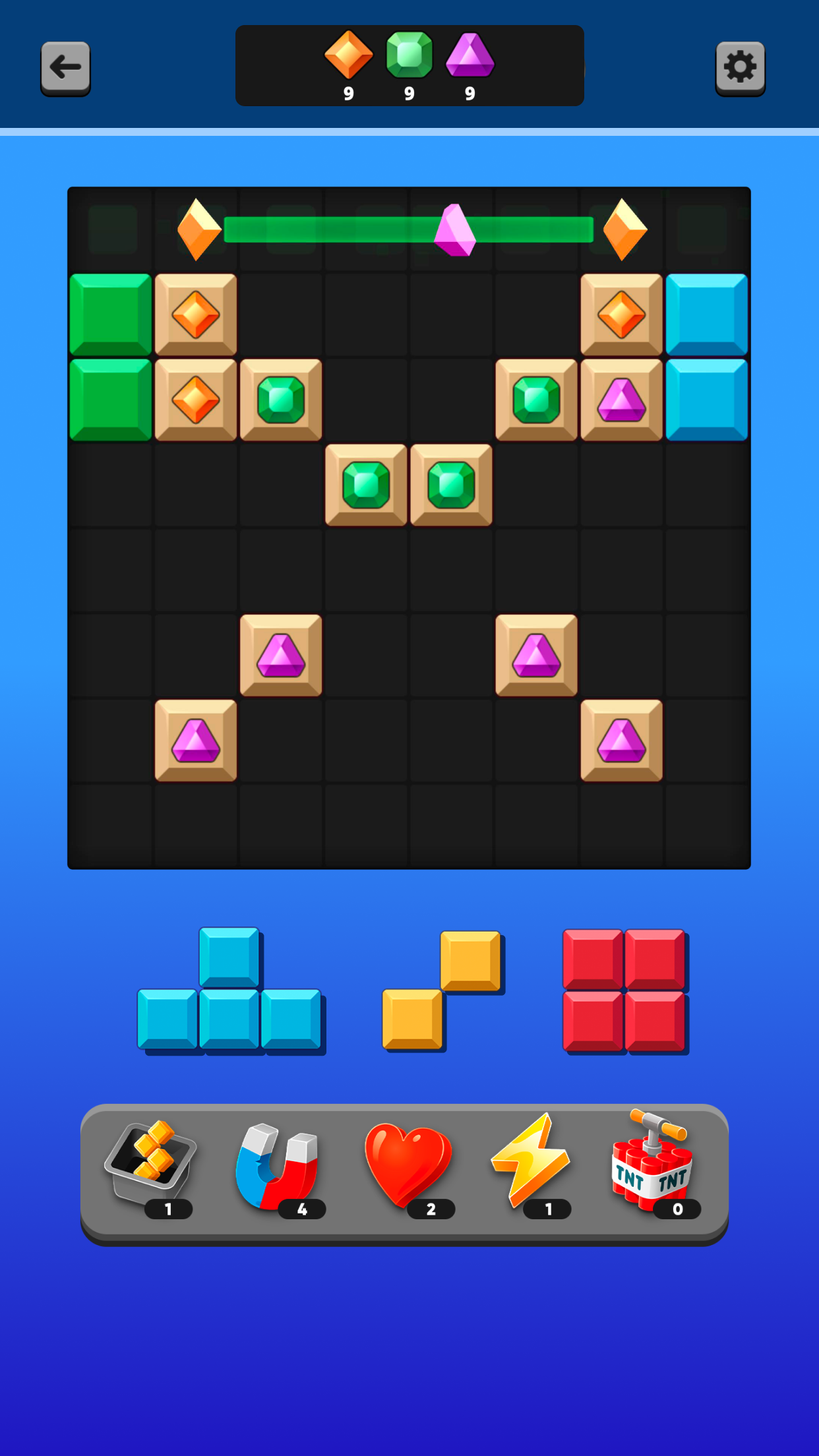 Screenshot of Blocky Quest - Classic Puzzle
