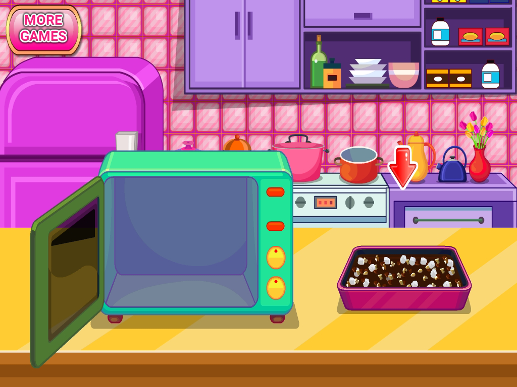 Cuplikan Layar Game Walmut And Marshmallow Brownies With Chocolate