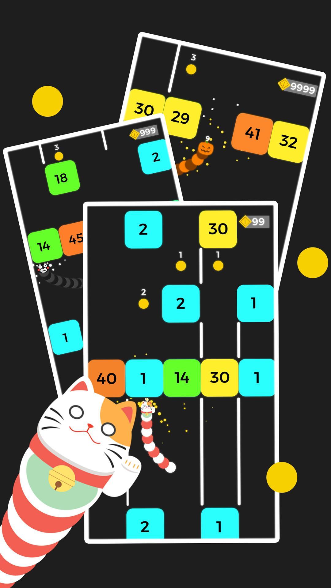 Snake Dash - Free Snake Slither VS Block Game 遊戲截圖