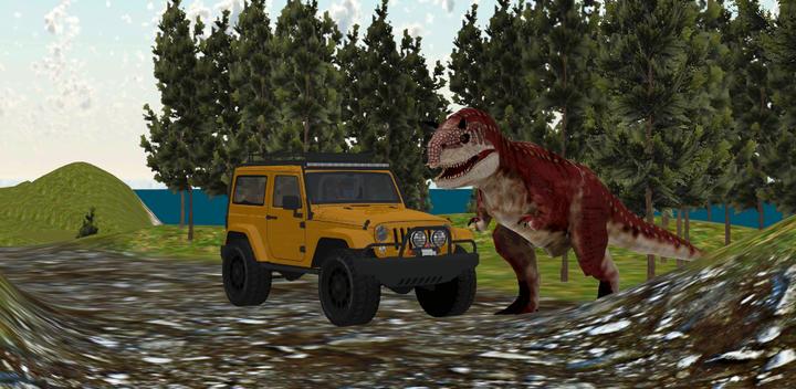 Banner of dinosaur jeep driving zone sim 1.1