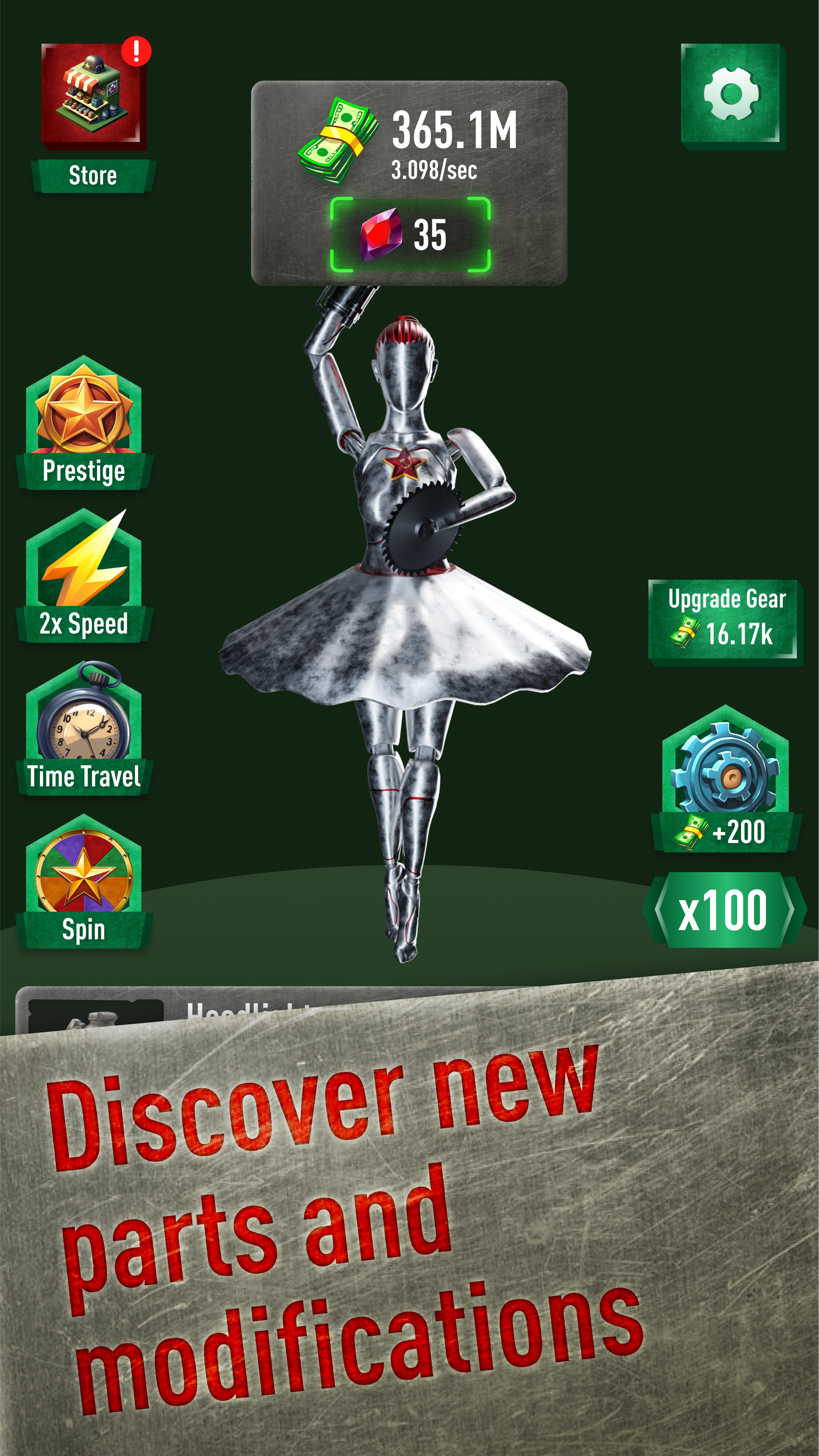 Screenshot of Idle USSR robots — atomic war