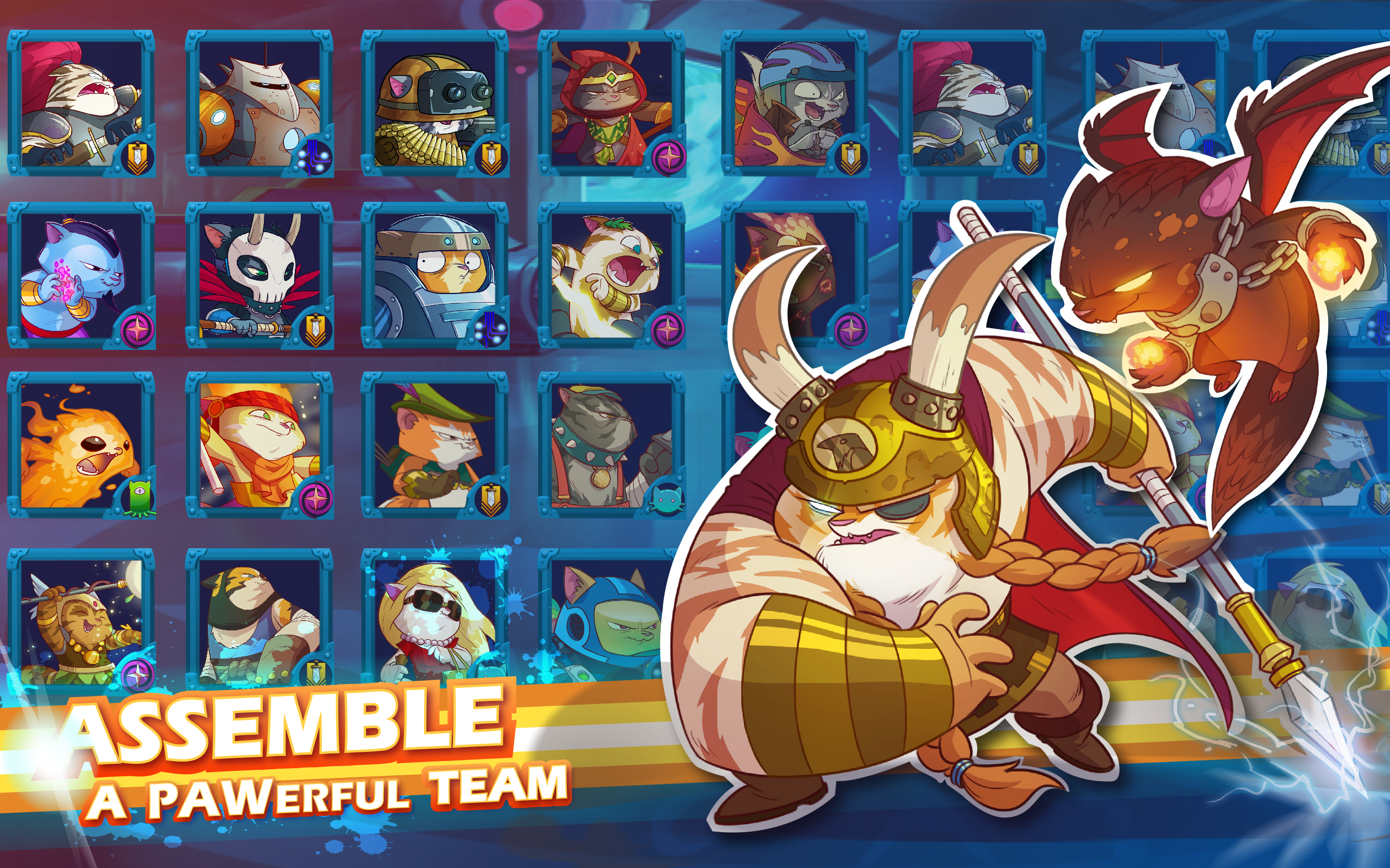 Cuplikan Layar Game 9 Lives: A Tap Cats RPG