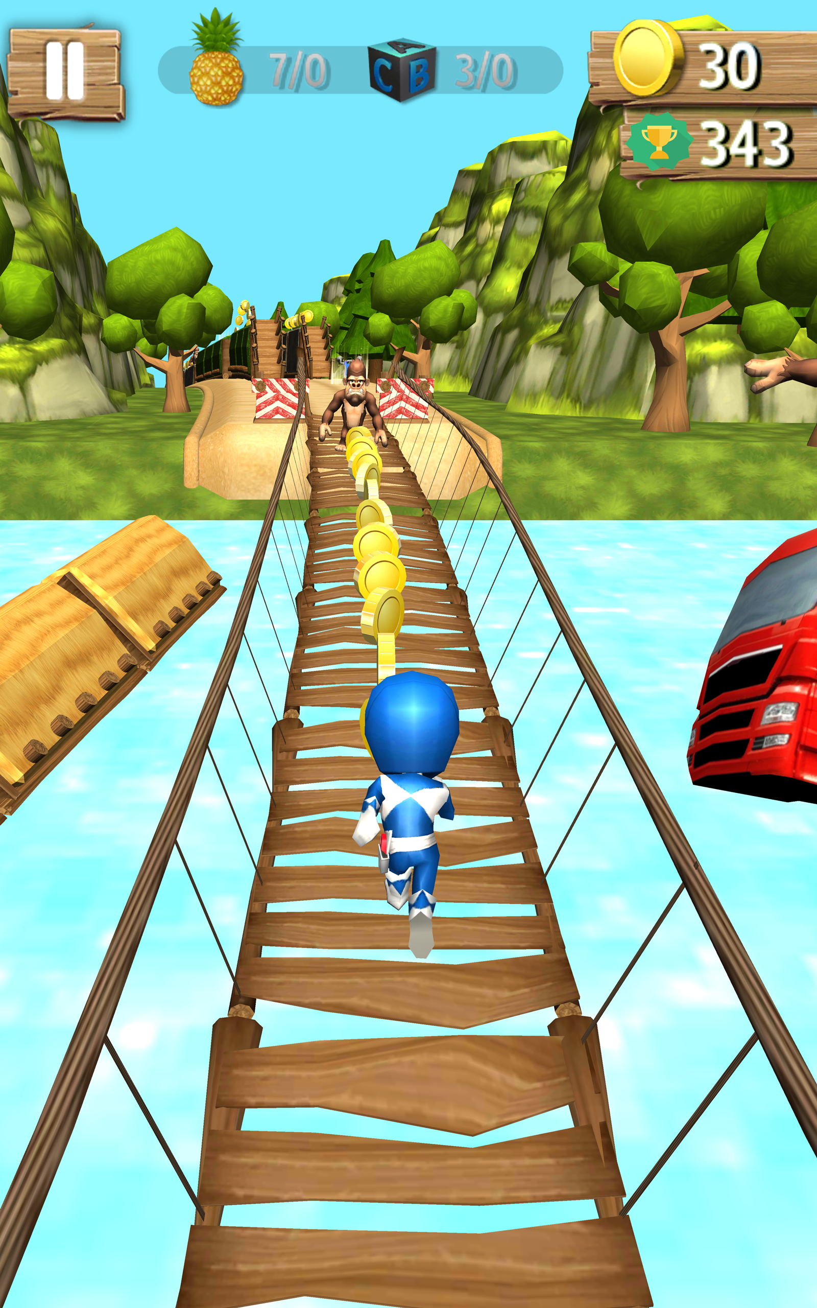 samurai heroes :  rangers run 게임 스크린샷