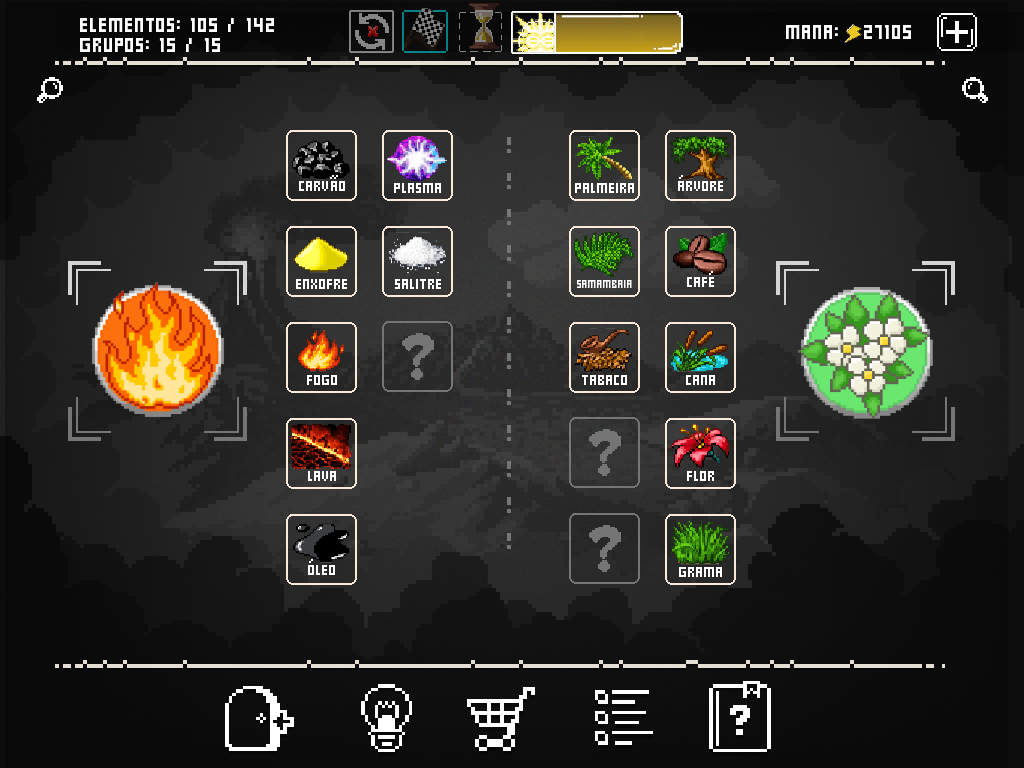 Captura de Tela do Jogo Doodle God: 8-bit Mania Blitz
